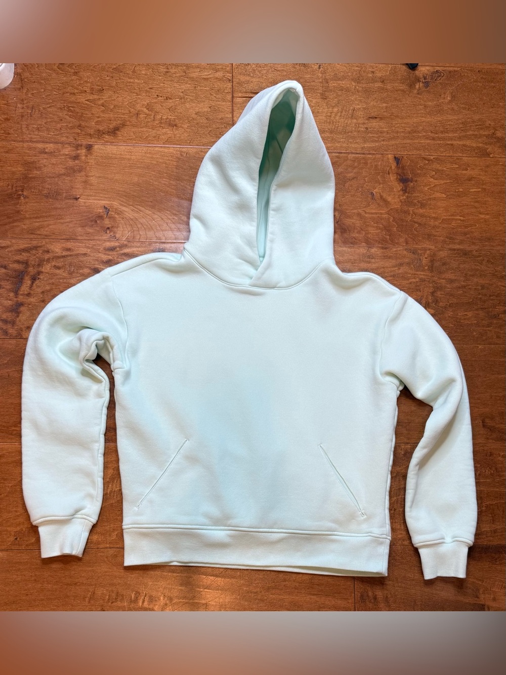 Zella Mint Green Fleece Hoodie Pullover Sweatshirt XS Soft Cozy